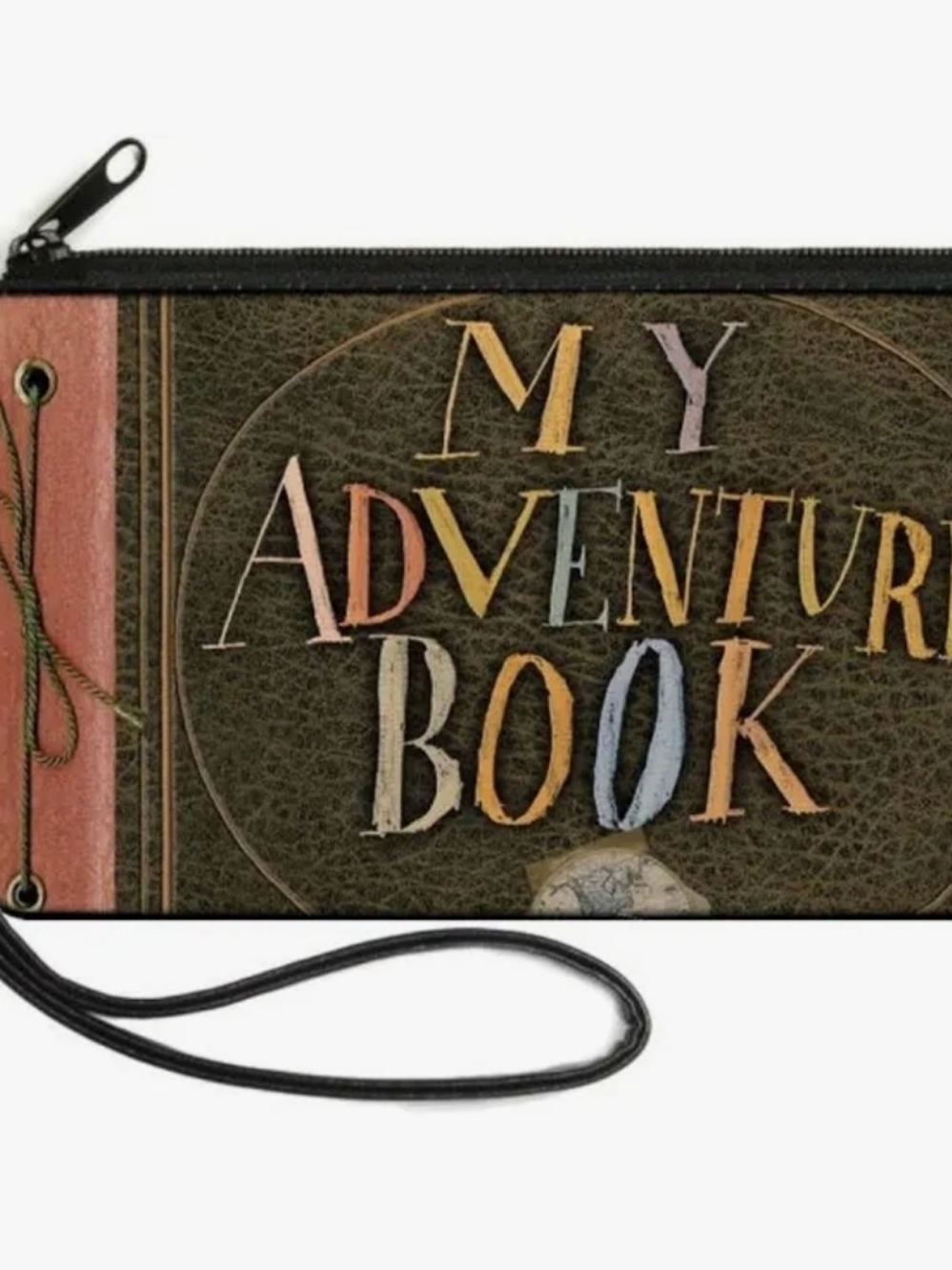 Pixar Up Buckle-Down "My Adventure Book" Wristlet - Brown & Coral